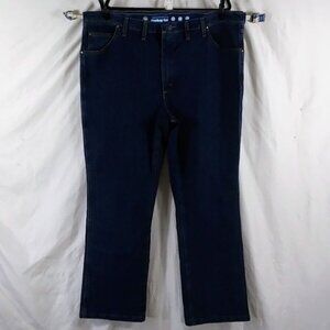 Wrangler Men's Jeans Blue High Rise Slim Fit Cowboy Cut Size 44x30